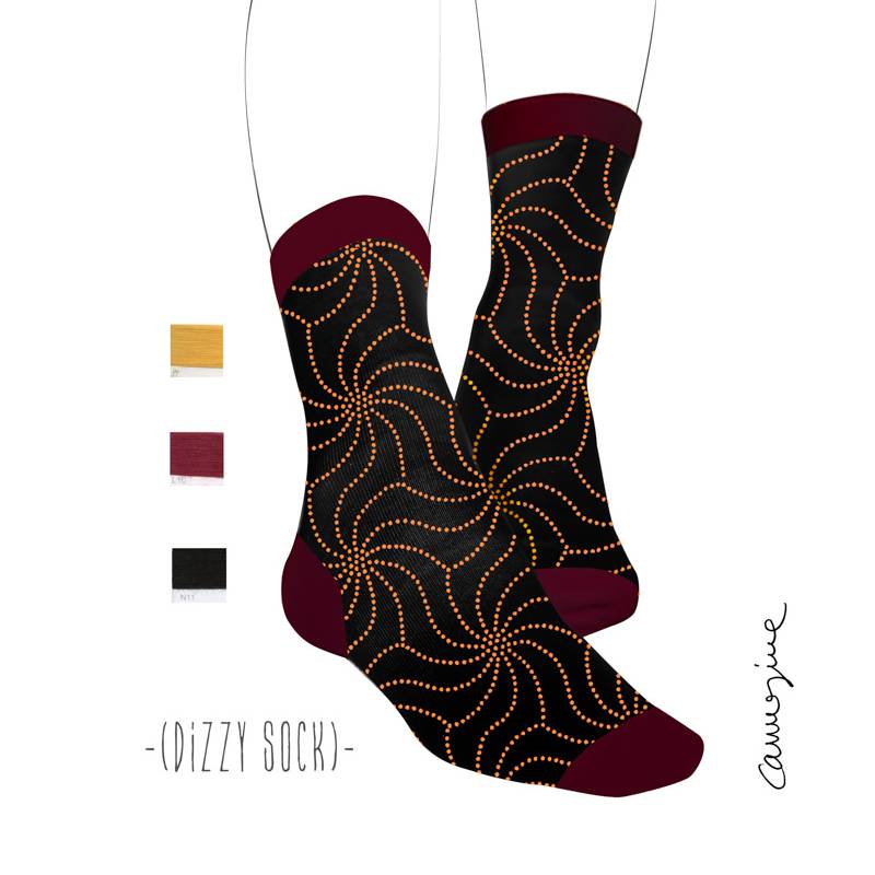 Carmesine Studiolab - Jacquard Design Socks 13