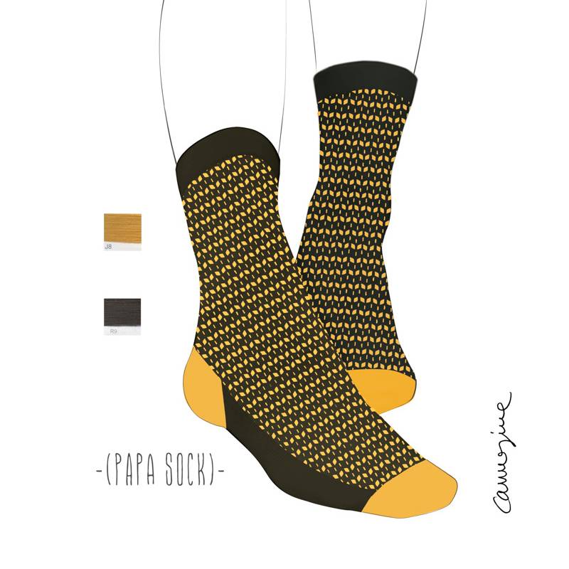 Carmesine Studiolab - Jacquard Design Socks 17