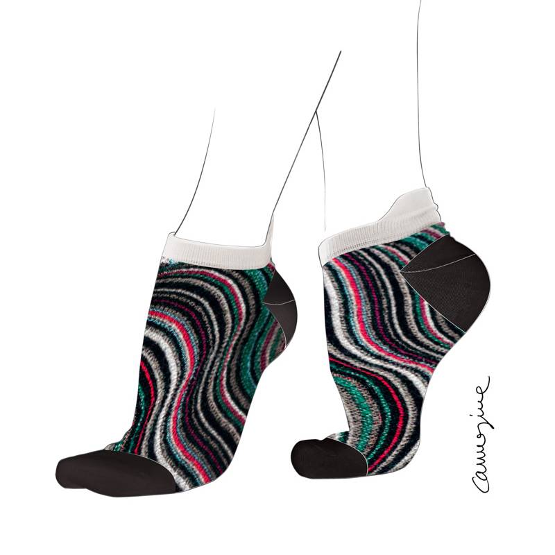 Carmesine Studiolab - Jacquard Design Socks 21