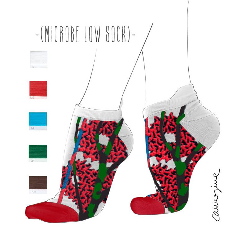 Carmesine Studiolab - Jacquard Design Socks 22