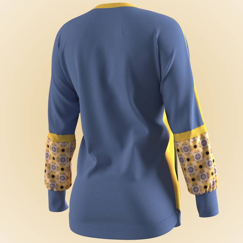 Carmesine Studiolab - 3D tunic top 2